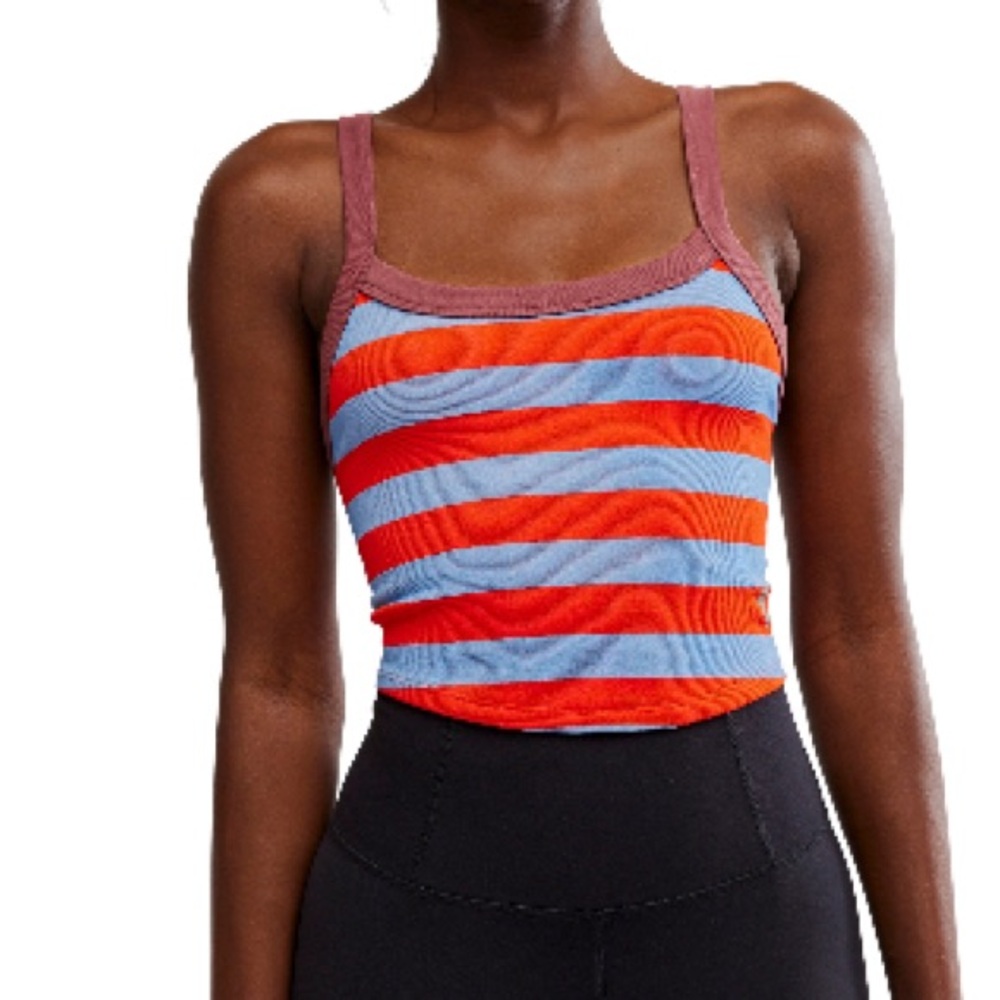Free people all movement all clear stripe camisole